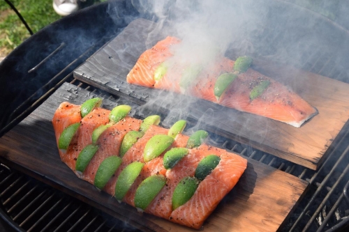 Lachs am Grill mit Limetten